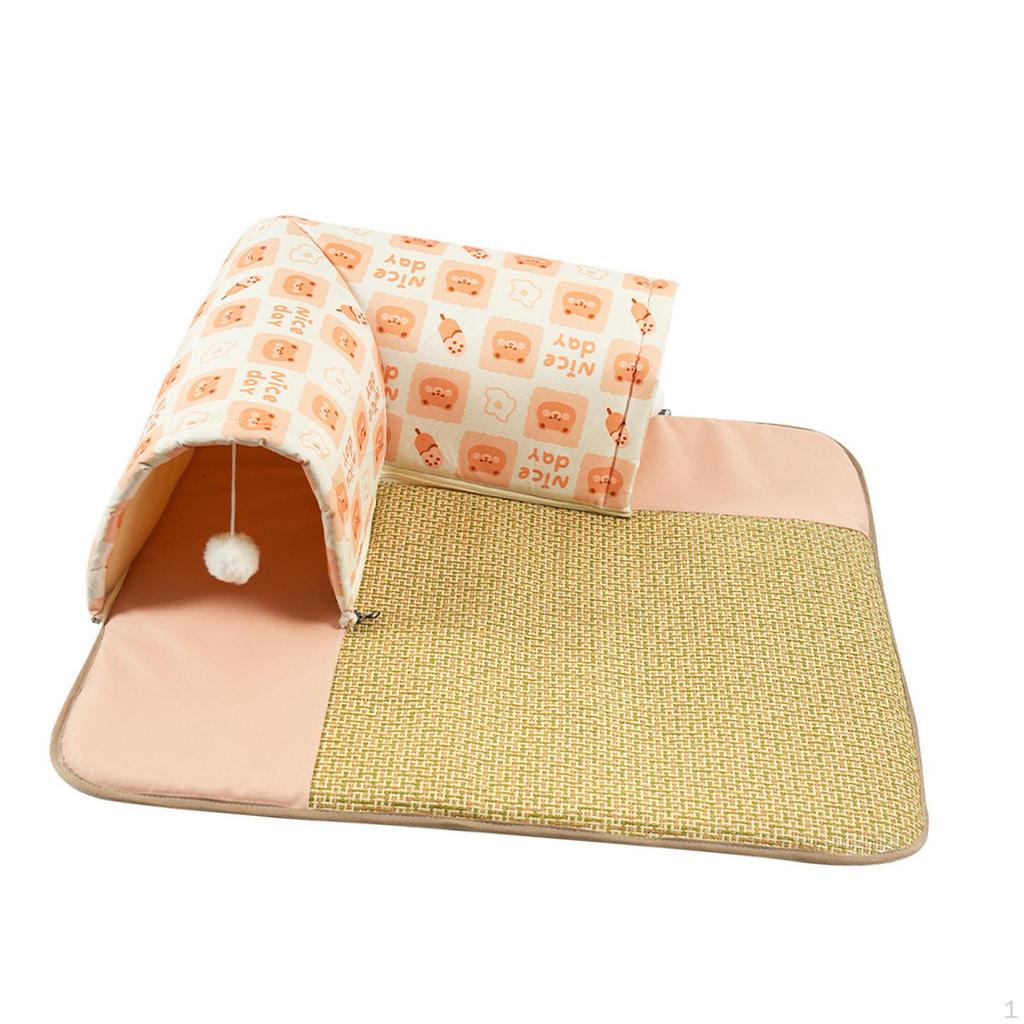 Cat Bed Cooling Mat Multifunction Reversible Easy To Carry Clean Exercising L Molding