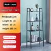 G-H 4-Tier Metal Wrought Iron Floor Rack Nordic Style Display Rack For Living Room/Bedroom/Kitchen/Bathroom/Home Office