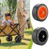 Folding Wagon Wheel Replacement Garden Utility Cart Wheel Modification Heavy Duty 19 Cm for Beach Camping Hand