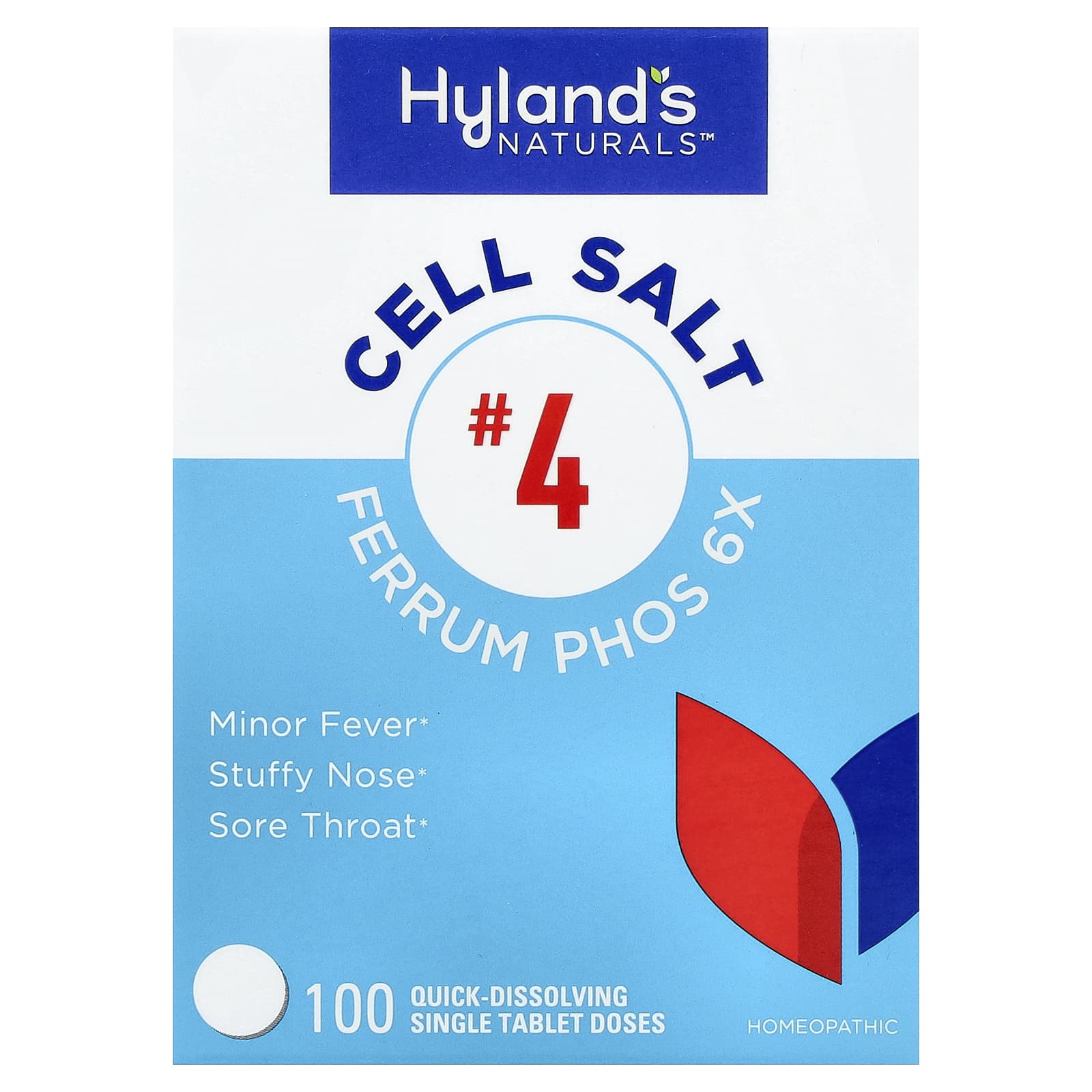 

Hyland S Naturals, Cell Salt #4, Ferum Force 6X, Fast Dissolve Tablets, 100 Tablets