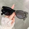  New Fashion Cat Eye Women Luxury Sunglasses Retro Rivets Men Gradient Shades UV400 Sun Glasses