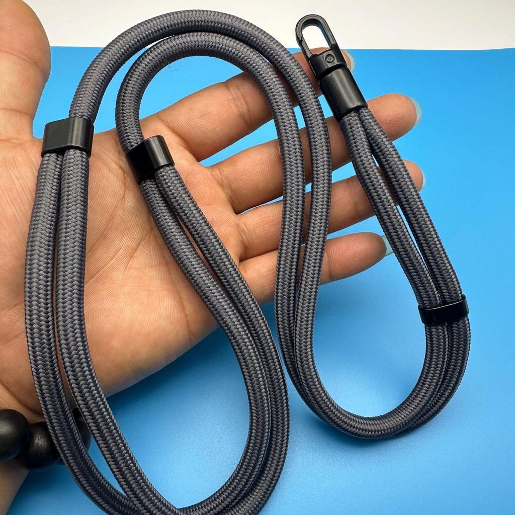 Macaron Thick Rope Phone Lanyard - Adjustable 7-8mm Climbing Gasket for Shoulder, Back, or Neck