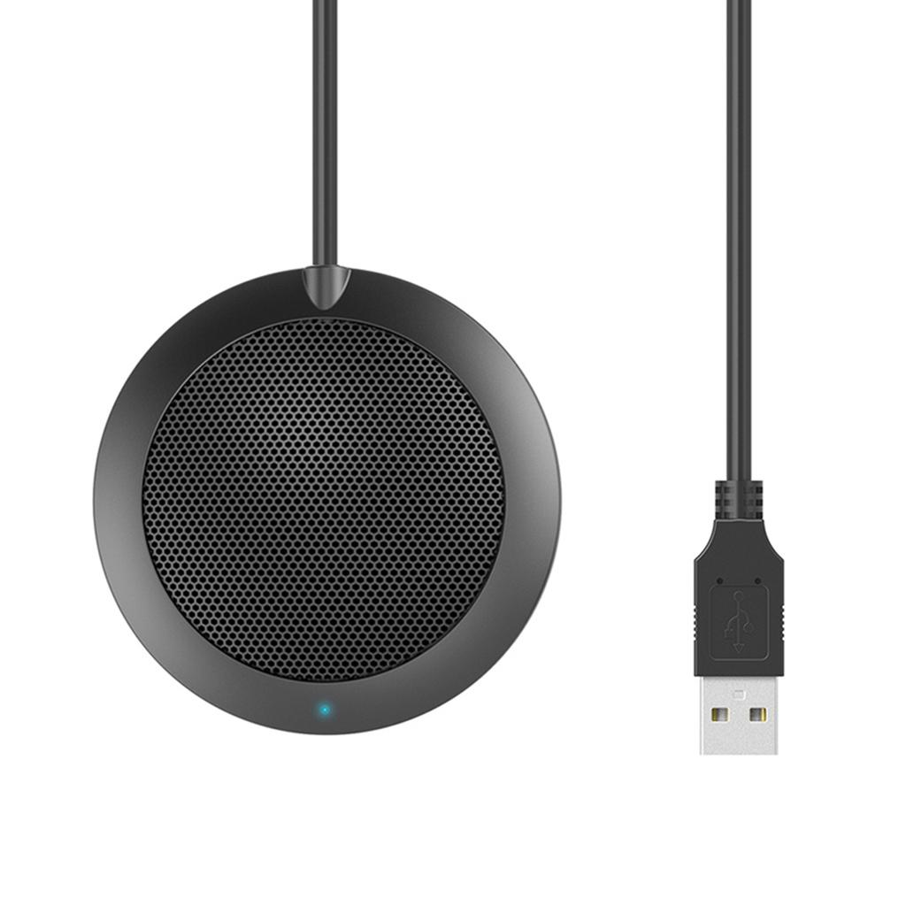 Stereo Omnidirectional Condenser Microphone Mic USB Connector for Meeting Business Conference Desktop Computer