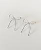 Elyona Bow Ribbon Earrings (Silver)