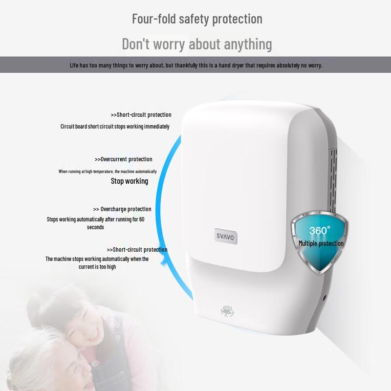 SVAVO PL-151070 High-Speed Automatic Hand Dryer