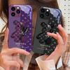 Brown Machine Bear For IPhone 16 Pro Max 15 Pro 14 13 12 Mini 11 XS Max XR 7 8 Plu SE 2022 Tempered Glass Phone Case