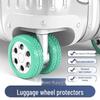Silicone Silent Luggage Wheel Cover - Universal Replacement Accessory