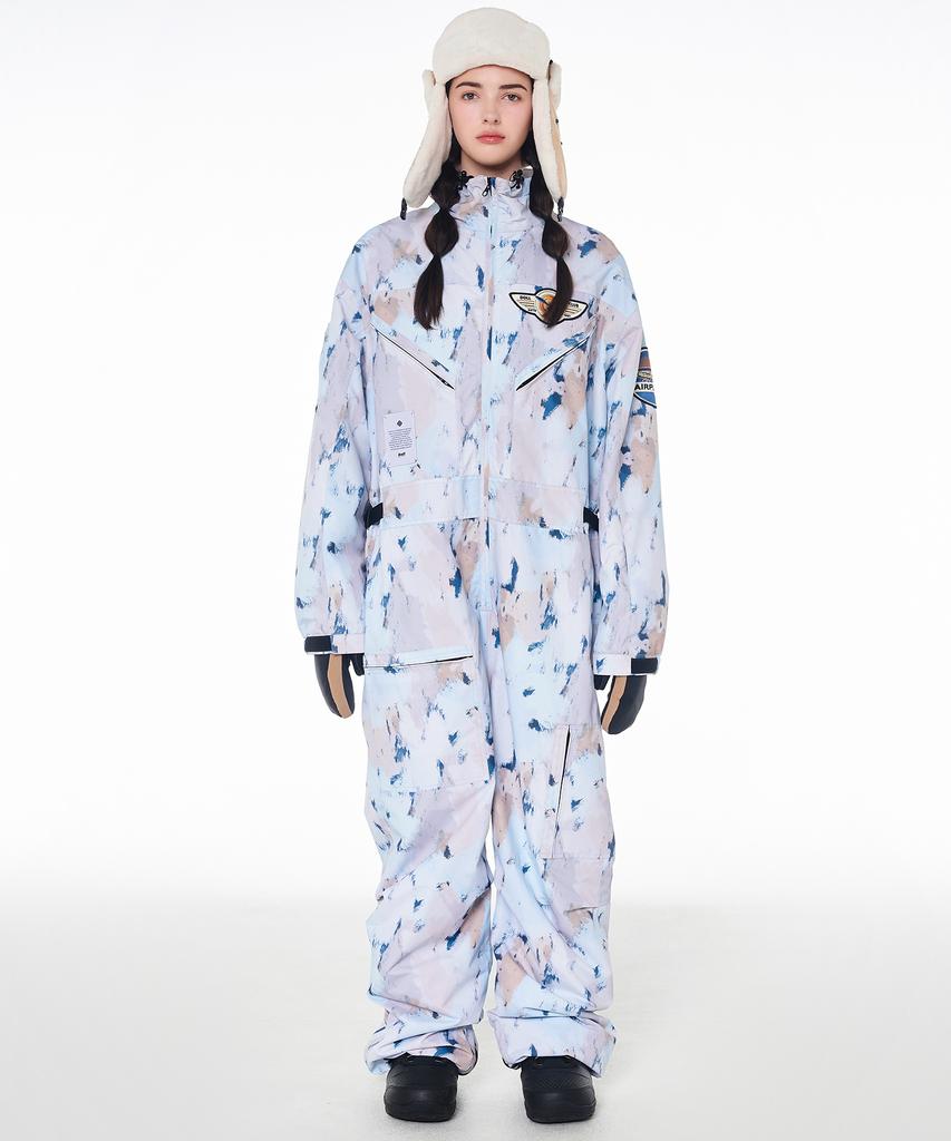 Dolauteoweeo 2425 Volkan Boardwear Work Jumpsuit Camo Print Unisex