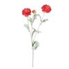 Fiore di Peonia Artificiale con 2 Fiori Doppi e 1 Bocciolo Ramo di Peonia Finta con Gambo per Bouquet da Sposa Fai-da-te Centrotavola per Casa Ufficio