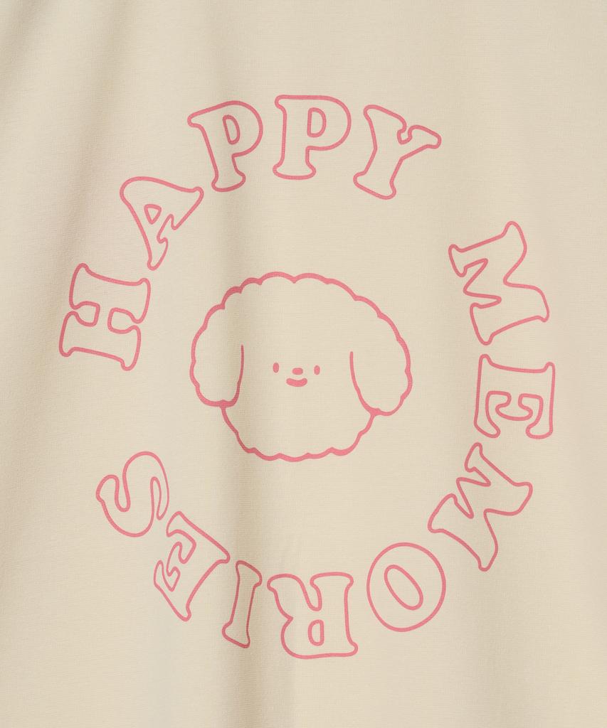 HIWITH Happy T-Shirt_Cream