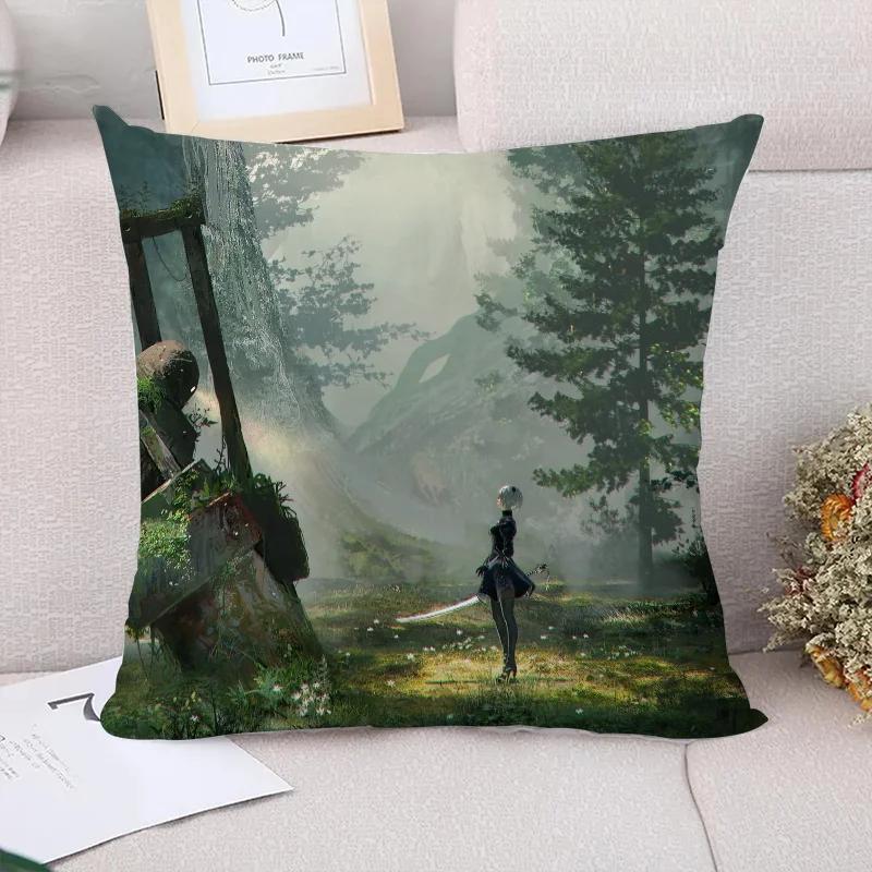 Decorative Pillow Covers for Sofa Nier Automata Cushion Cover Fall Decor Pillowcases Pillowcase Pilow Cases Pillows
