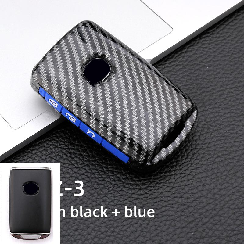 Carbon Fiber+Silicone Car Key Cover Case For Mazda 3 Alexa CX-30 CX30 CX5 CX 5 CX-5 CX8 CX9 CX4 2019 2020 Keychain  Accessories