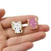 Cartoon Adorable Moon Kitty Pin Cute Alloy Brooch For Bags And Accessories
