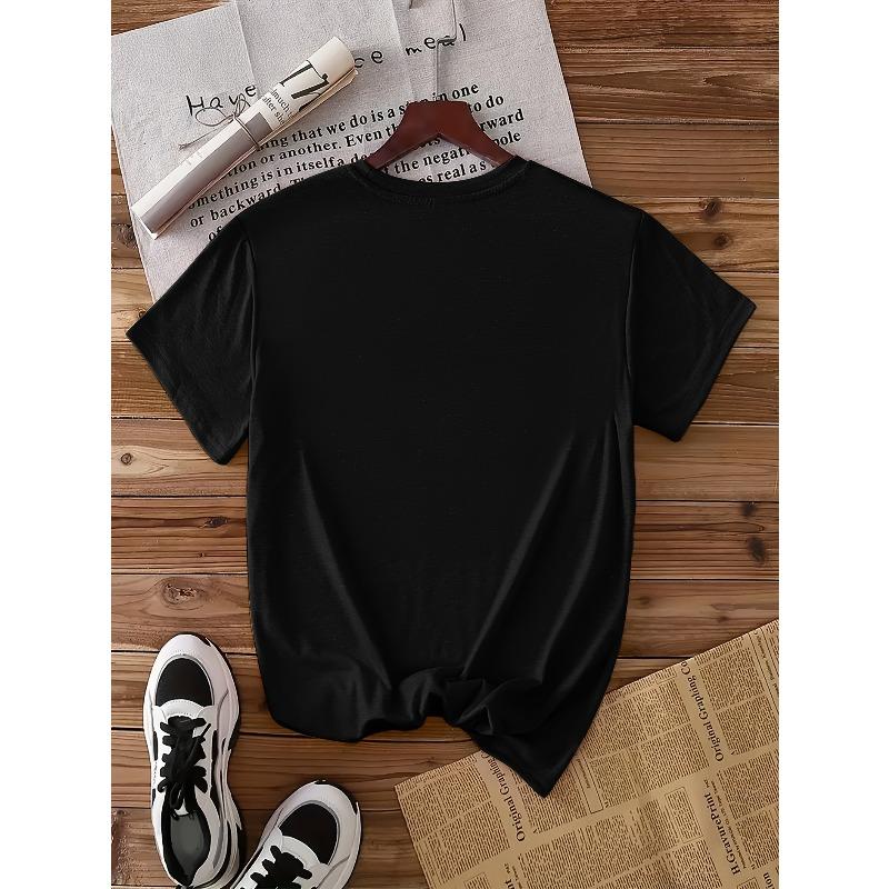 European sizes Elegant Women'S Short Sleeve T-Shirt | Valentine'S Day Themed, Crew Neck