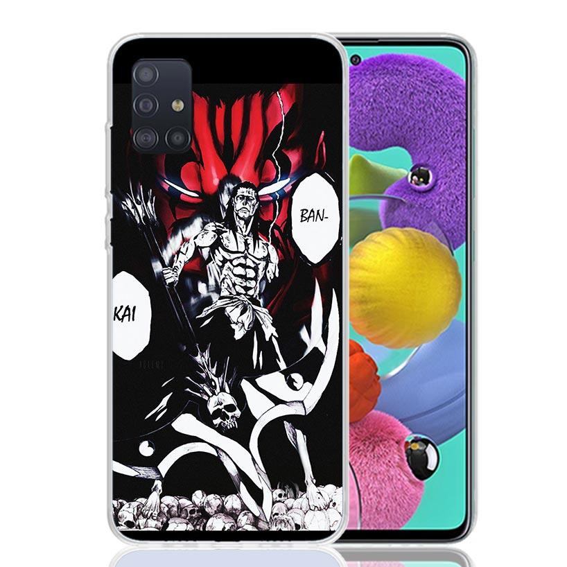 Zaraki Kenpachi Bleach Phone Case For Samsung Galaxy A52 A32 A22 A12 A02S A50S A30S A51 A31 AA71 Note 20 Ultra 10 S10 Plus Galax