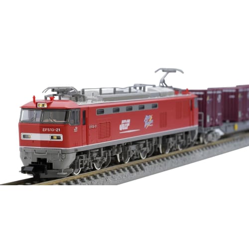 TOMYTEC TOMIX N Gauge JR EF510 Type 0 Container Train Set 98485 Model Train Electric Locomotive