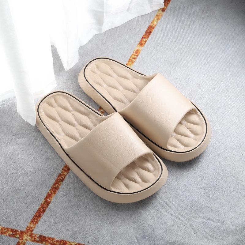 Slippers women's indoor home bathroom bath non-slip thick bottom deodorant couple men's cool slippers
