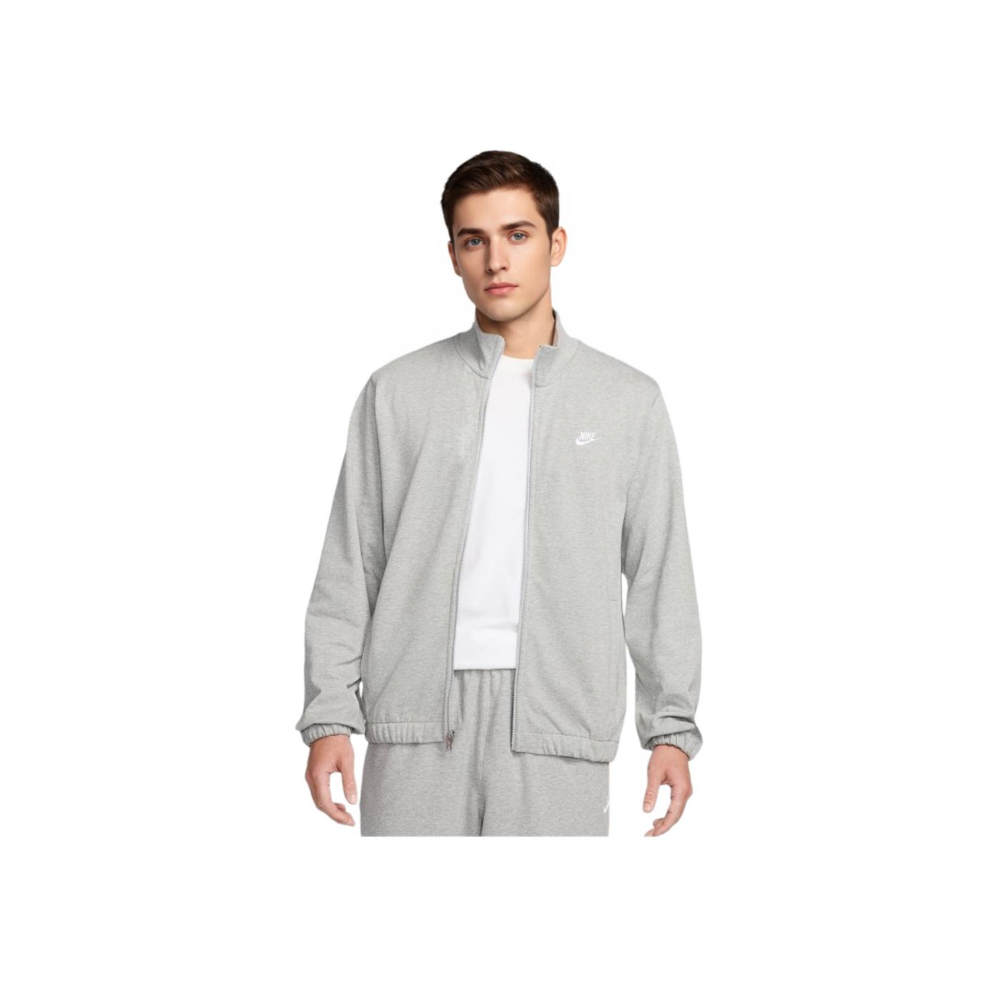 Nike Solid Color Stand Collar Zip