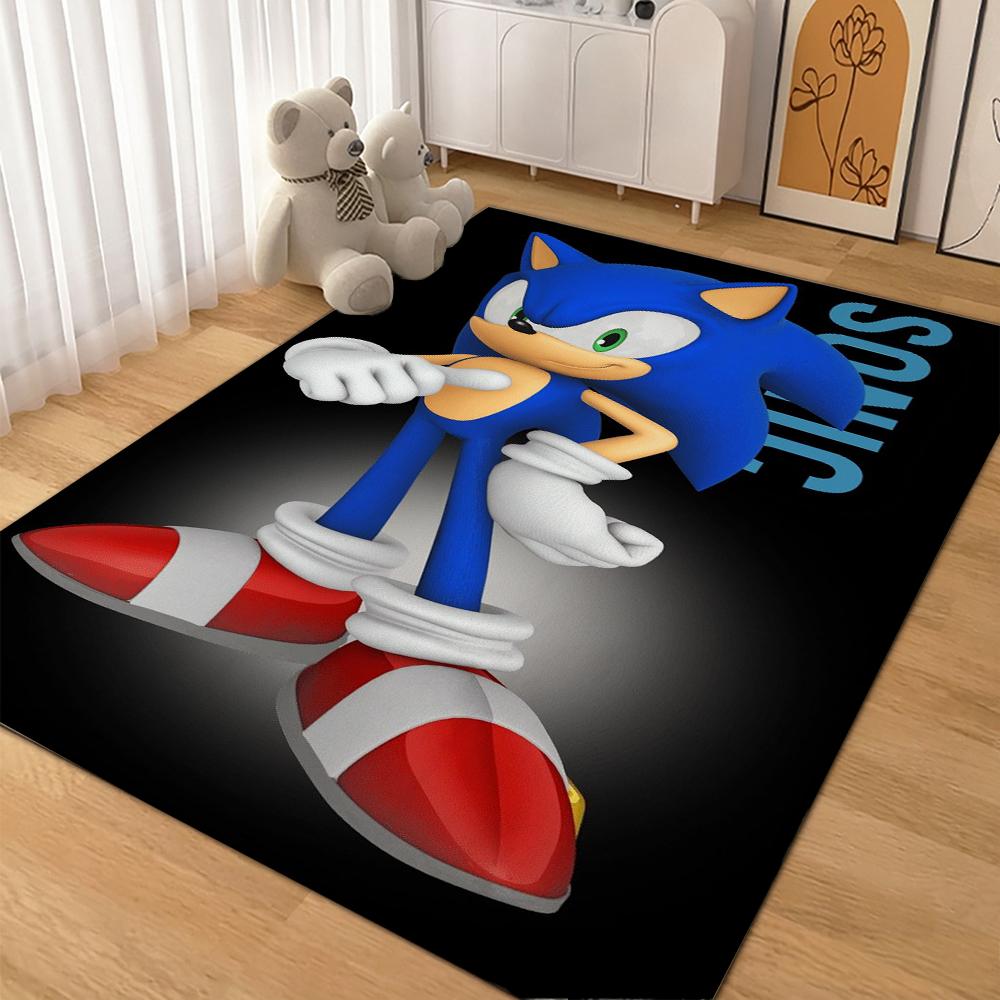 Sonic Hedgehog Carpet Bath Mat Fluffy Rug Soft Foot Mat Under Desk Mat Living Room Rug Pet Friendly