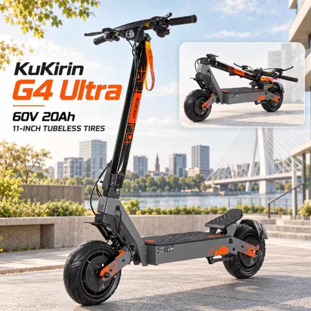 KuKirin G4 Ultra Electric Scooter Dual Motor 2400W 60V 20Ah 70km/h