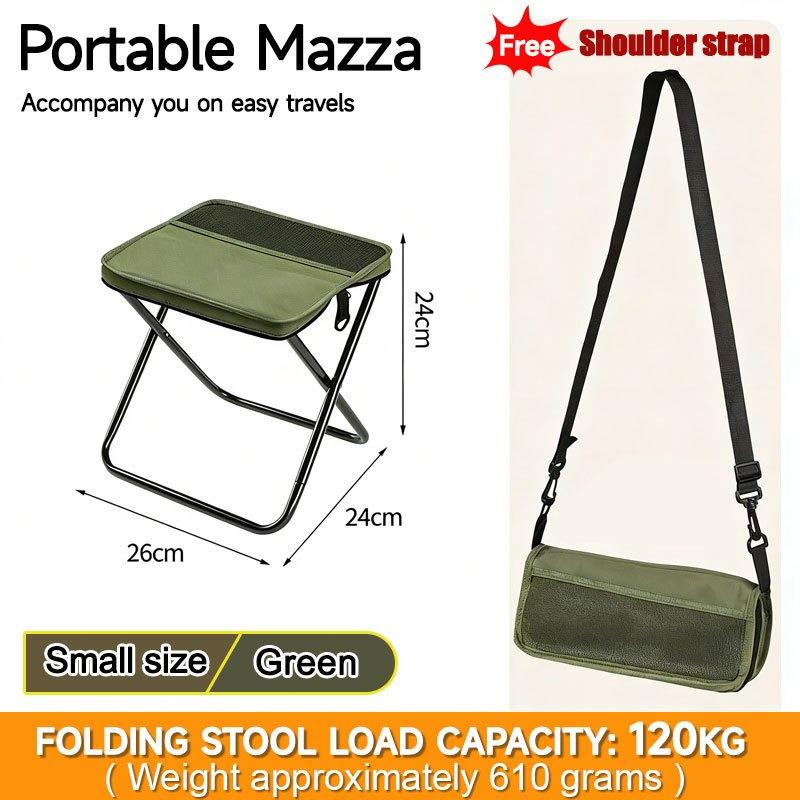 Portable Customizable Folding Mini Stool Made Of Oxford Fabric And Carbon Steel M зелёный