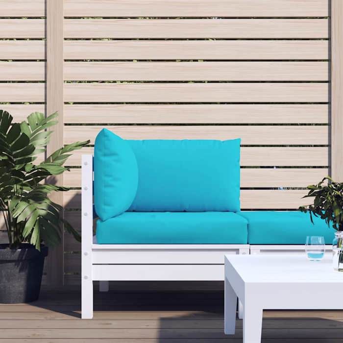 VidaXL Coussins de palette 3 pcs turquoise tissu Oxford, coussin, coussin de canapé, oreiller de dos, coussin extérieur, 361791