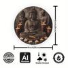 Arte de Pared de Metal de Buda con Velas Incienso Decoración del Hogar Regalo