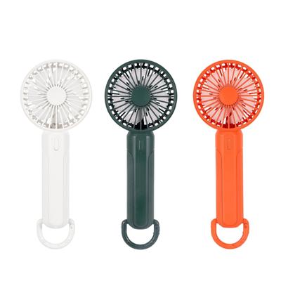 Portability Mini Fan Handheld Fan 3 Speed With LED Light Rechargeable Cooling