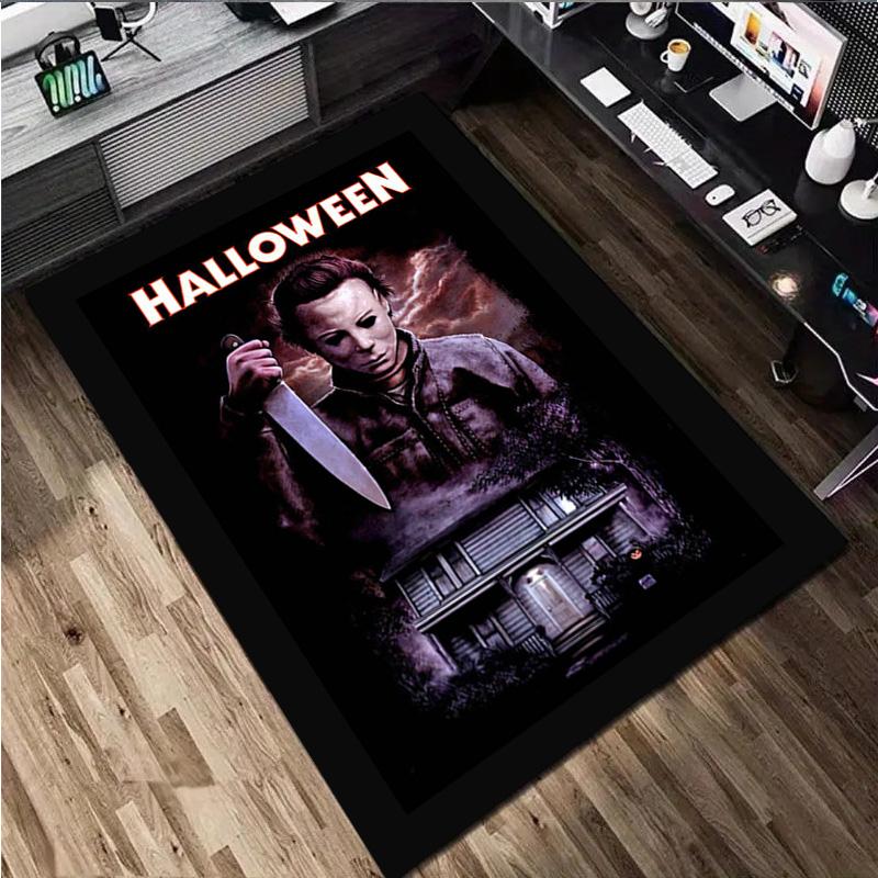 1Pc Halloween Print Rug - home decoration Carpet For Living Room Bedroom Flooring Computer Chair Area Rug