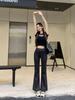Hua Cotton Blend Micro-Flare High Waist Slimming Sweatpants for Women - 2025 Autumn Collection