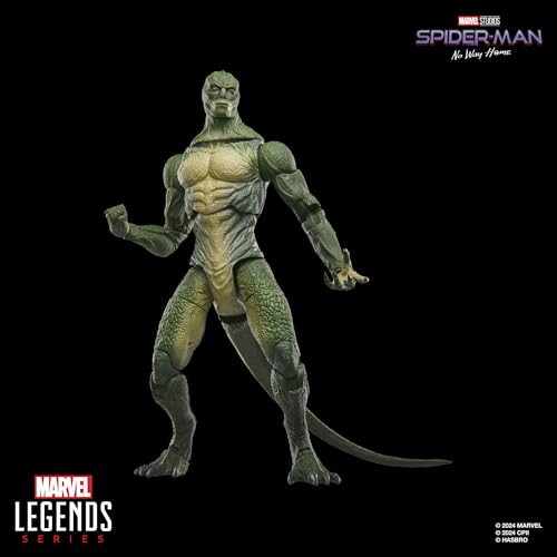 Hasbro Marvel Legends Series Lizard, Spider-Man: No Way Home Deluxe Collectible 7.5-inch Action Figure G0593, Authentic