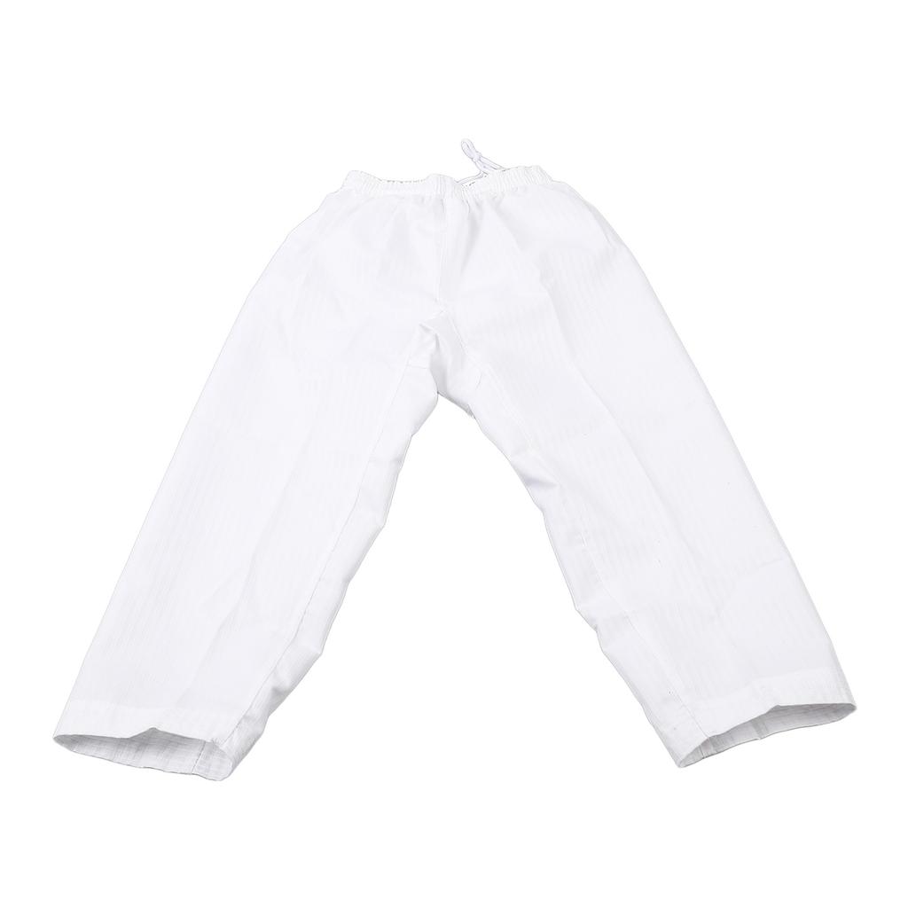Taekwondo Uniform Striped Model Polyester Cotton with Belt Martial Arts Training Clothes for Beginner Athletes Practice XS