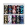 Stripe Pattern Nail Foils Leopard Print Nail Decals Fashion Nail Stickers  Nail Decoration