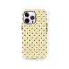 Small Dots Yellow Brown Phone Case for iPhone 17 16 15 14 13 12 11 X XS XR XSMAX Air Pro Max Plus Luxury Double-layer Back Cover