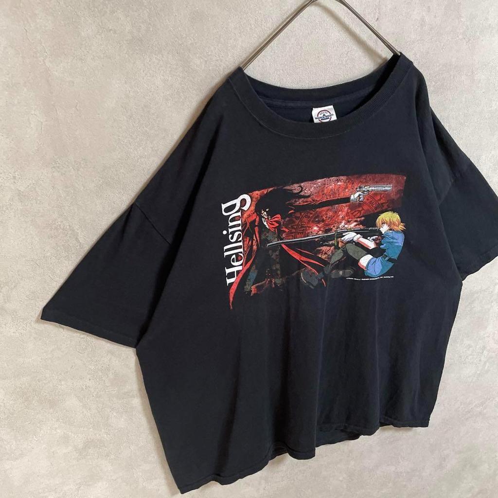 [USED] Vintage 00s Hellsing Anime/manga Kouta Hirano Short-sleeved Shirt In Black (1)