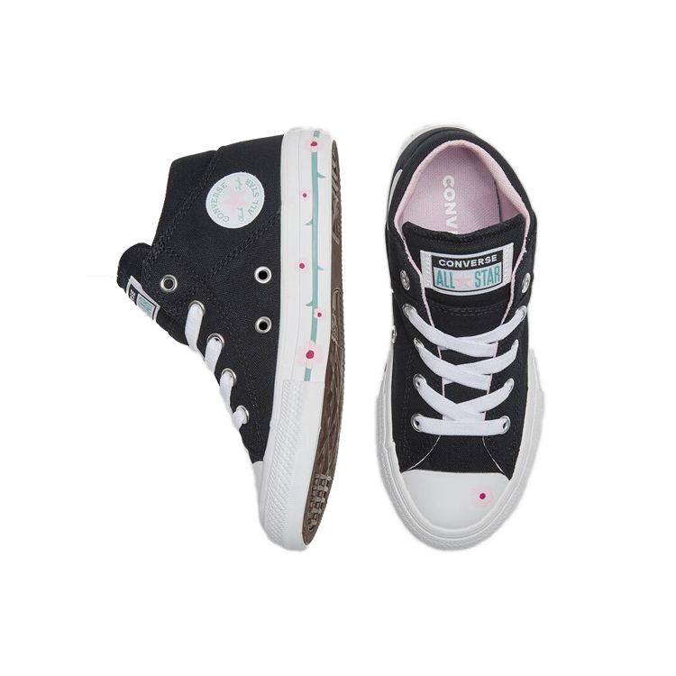 Converse Chuck Taylor All Star Madison Comfortable Mid-Top Kids Canvas Shoes Kids Sneakers Black 666917C