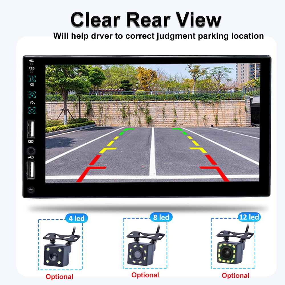 Reakosound 1 Din Car Radio 7" Universal Carplay Multimedia Player Android Auto Audio MP5 Bluetooth USB TF FM Camera Car Stereo