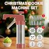 Decorating Tool Set: Cookie Press, Meringue Decorating Tips, Cream Gun