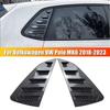 För Volkswagen VW Polo MK6 2018- Bakruta Louverlucka Skydd Sidoluftintagscoop Trim Vindrutetäckare Biltillbehör