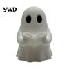 Small Ghost Statues for Desks Halloween Mini Reading Book Ornament, 3D Printed Cute Little Sturdy Figurines Figurine, Durable PLA Creative Bookshelves