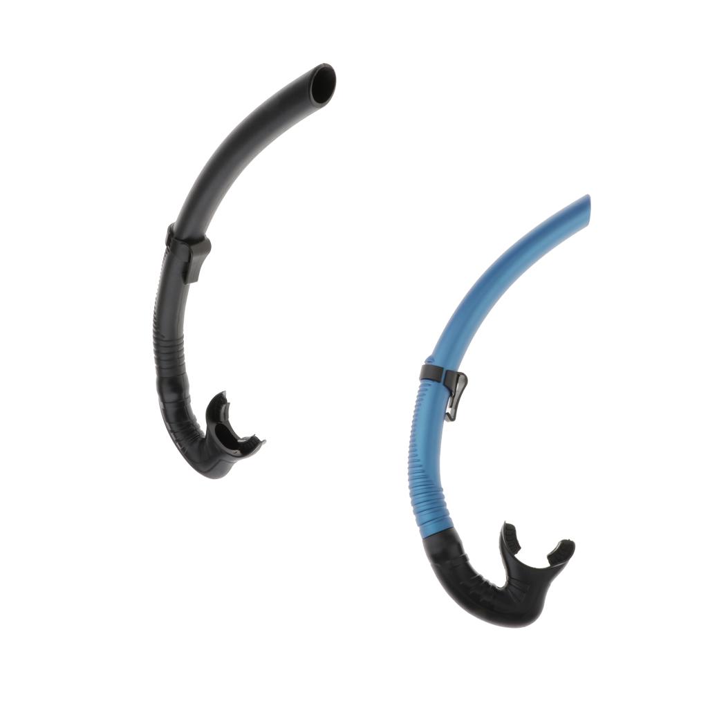 2Pcs Swim Snorkel for Lap Swimming ,Adult Swimmers Snorkeling Gear ,Snorkle Center Mount Silicone