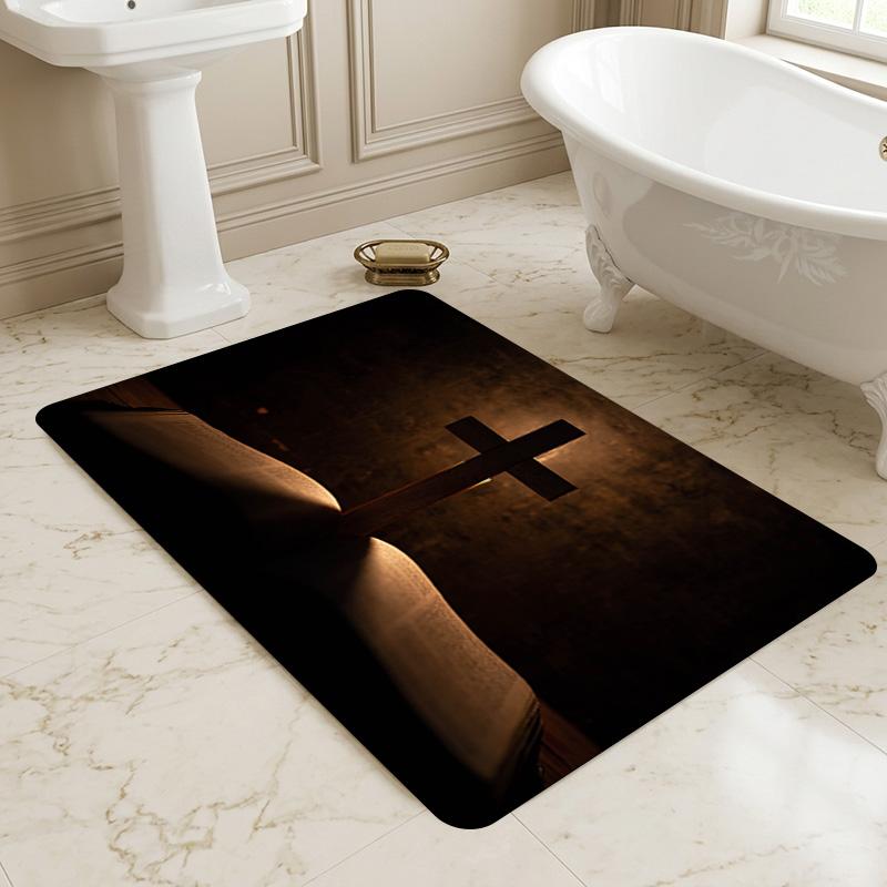 Christian Symbolism Living Room Nonslip Area Rug Soft Carpet For Bedroom Game Playroom Sofa Office Home Decor Doormat Christmas Gift C9301721