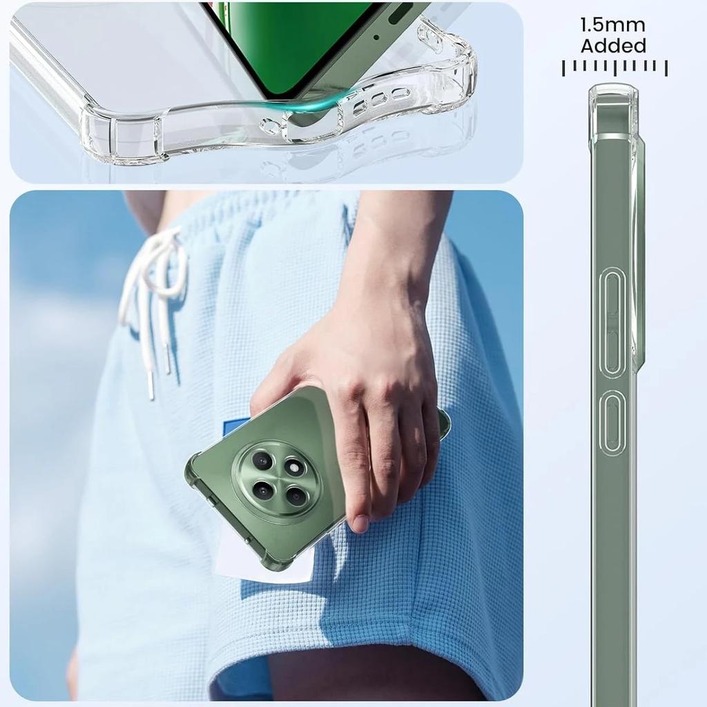 Nárazuvzdorné TPU pouzdro se čtyřmi rohy pro OPPO Reno 12F 12FS 5G Reno 12 F FS Ochranný kryt Průhledný kryt Pouzdra Coque