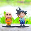 Dragon Ball Figure Son Goku Krillin Anime Figure Kawaii Cute Child Figurine Pvc Statue Doll Collection Decoration Toys Gift