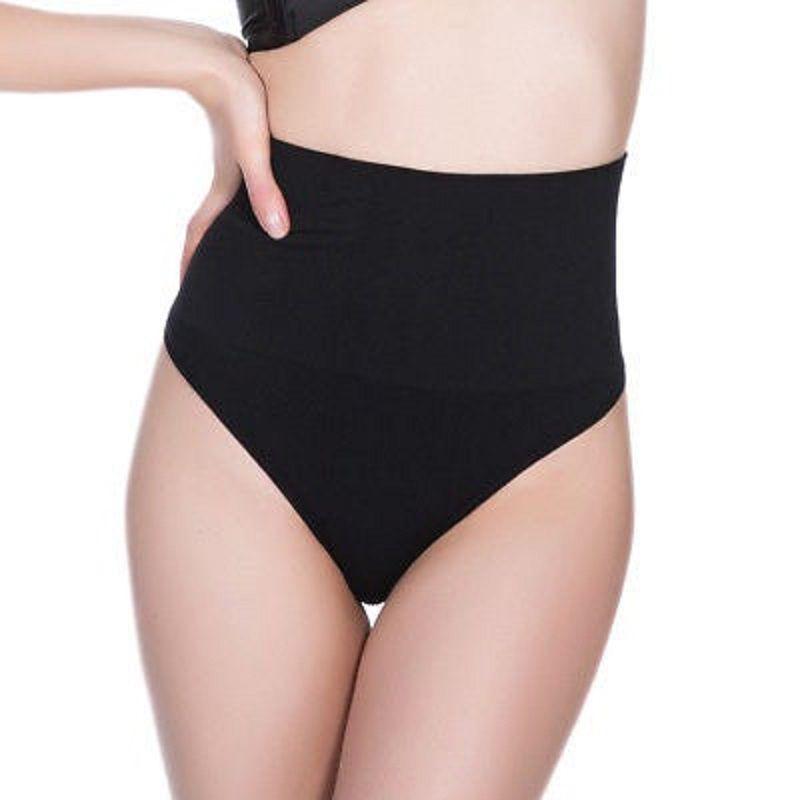 Nahtloser High Waist Body Shaping Tanga Bequemer Nylonstoff Bauchkontroll-Slips