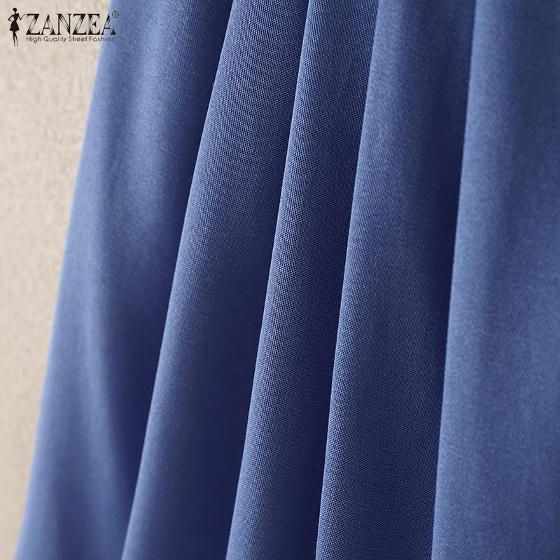 ZANZEA Women Summer Solid Color Loose Casual Short Pants