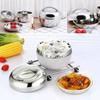 Modern Stainless Steel Lunch Box With Lid Apple Shape Insulated Design For Adults