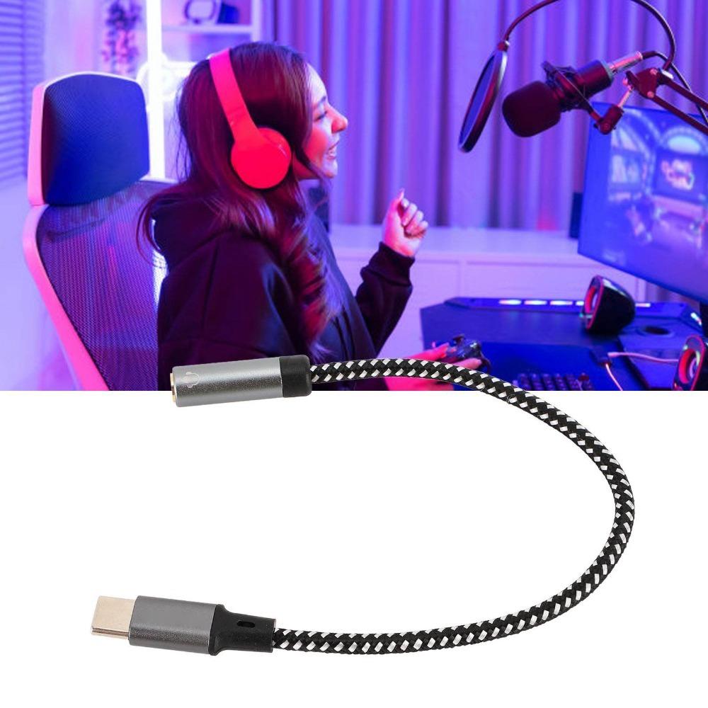 Professional USB Type C To 3.5mm Headphone Jack Adapter for Galaxy S24 S23 S22 S21 Ultra Tablet
