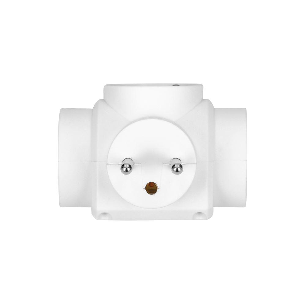 Rozgałęźnik 3X2P+Z Biały Or-Ae-13184
