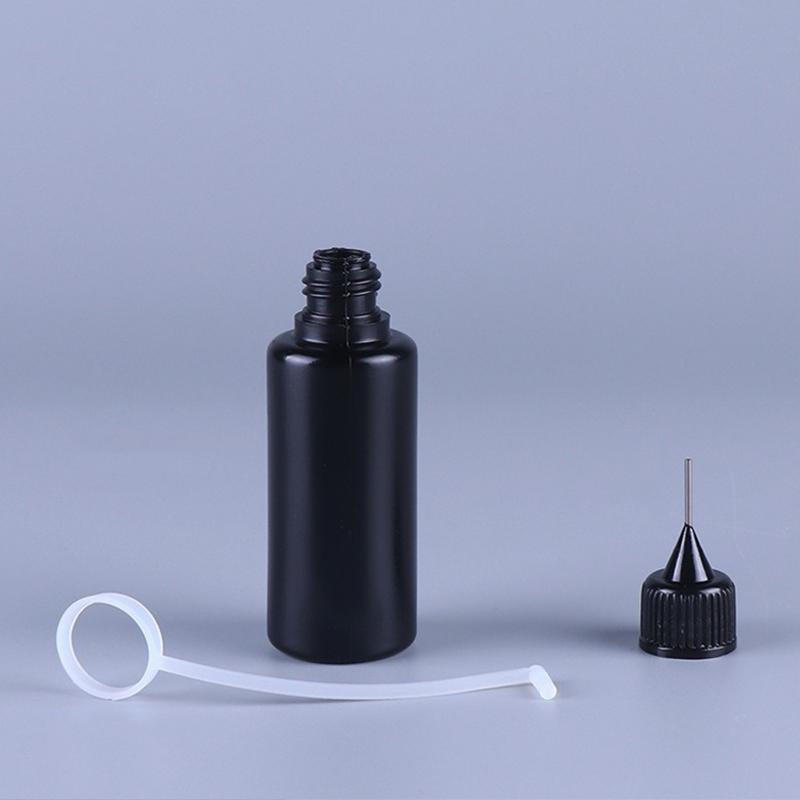 10PCs Metal DIY Quilling Tool Black Non-transparent Empty Glue Bottles For Dye Multiple Options Available